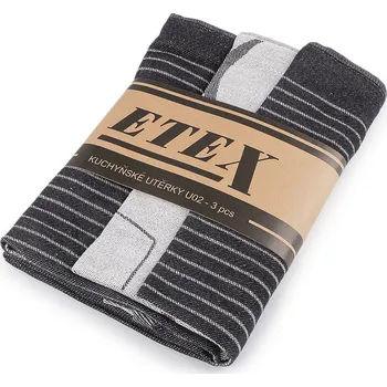 Utěrka Bavlněná utěrka 50x70 cm egyptská bavlna, střední, 18 černá