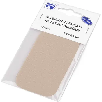 Nažehlovací záplaty 7,6x4,9 cm, malé, 13 režná světlá