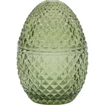 Chic Antique Skleněná dózička Egg Olive