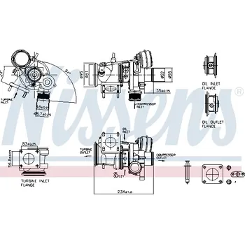 Turbodmychadlo Turbodmychadlo NISSENS 93932
