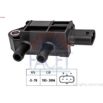 Čidlo automobilu Senzor tlaku výfukových plynů FACET 10.3436
