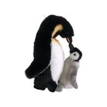 plyšák Pingwin z dzieckiem 28cm