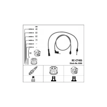 Zapalovací kabel Sada kabelů pro zapalování NGK RC-CT405 - CITROËN
