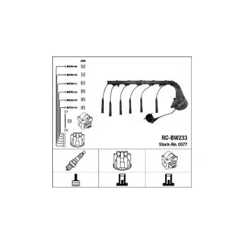 Zapalovací kabel Sada kabelů pro zapalování NGK RC-BW233 - BMW