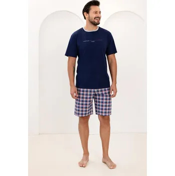 Pánská móda PÁNSKÉ PYŽAMO 502 W/26 tmavě modrá M