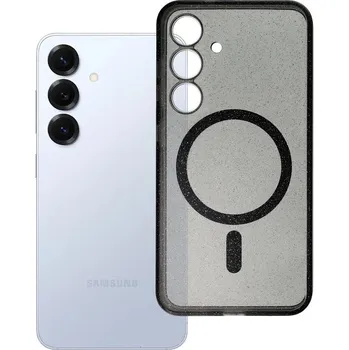 Náhradní kryt pro mobilní telefon Kryt Clear Mag Cover Case s MagSafe Samsung Galaxy S25 Black