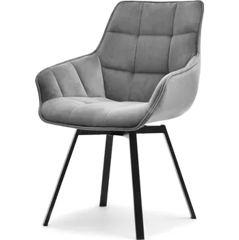 Křeslo Mebel Partner Aranbura (šedá + zlatá)