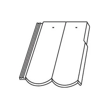 Střecha BRAMAC Viva NOVO (Reviva) Krajní taška levá Cihlově červená režná