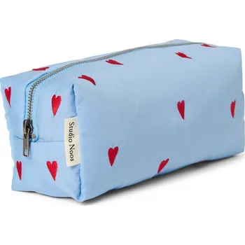Přebalovací taška Multifunkční taška STUDIO NOOS Pouch Light Blue Hearts Puffy