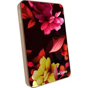 Powerbanka Picasee Powerbanka s MagSafe 5 000 mAh Zlatá - Dark Peonny