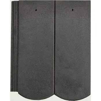 betonová krytina BRAMAC Reviva Protector Základní taška 1/1 Ebenově Černá