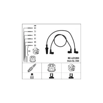 Zapalovací kabel Sada kabelů pro zapalování NGK RC-LC1203 - LANCIA