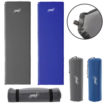 Karimatka Garden Line SAMONAFUKOVACÍ TURISTICKÁ PODLOŽKA 180 x 50 x 2,5 CM 850 G TMAVĚ MODRÁ / ŠEDÁ *8915