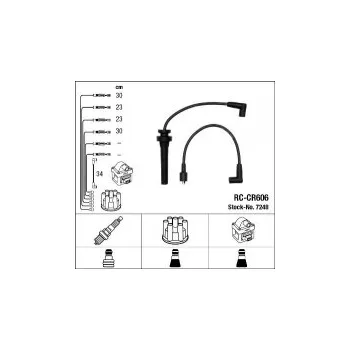 Zapalovací kabel Sada kabelů pro zapalování NGK RC-CR606 - CHRYSLER