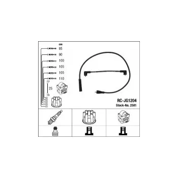 Zapalovací kabel Sada kabelů pro zapalování NGK RC-JG1204 - JAGUAR