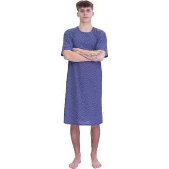 Pánská noční košile Pánská noční košile Ruko 3810/926, XL, modrá