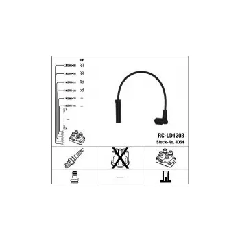 Zapalovací kabel Sada kabelů pro zapalování NGK RC-LD1203 - LADA