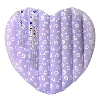 Nafukovací kruh Nafukovací lehátko Srdce Lila Leopard 150 cm