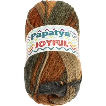 Bellatex Příze JOYFUL Hnědá,Zelená,Šedá