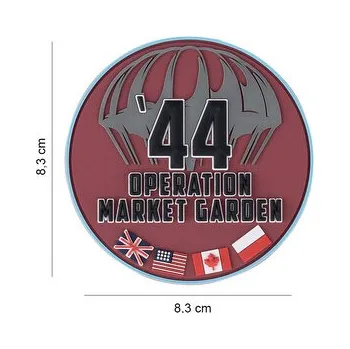 Nášivka Gumová nášivka 101 Inc Market Garden 44 - červená-černá