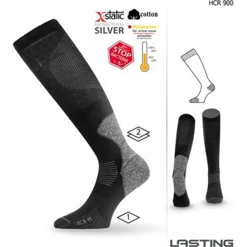 Pánské oblečení Lasting Ponožky Lasting HCR černé, Velikost XL 820202