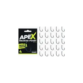 Rybářský háček Ape-X Beaked Point Barbed Size 4 Bulk Pack