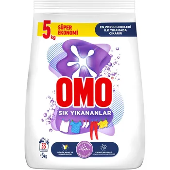 Prací prášek OMO Často praný bílý a barevný prací prášek 5 kg