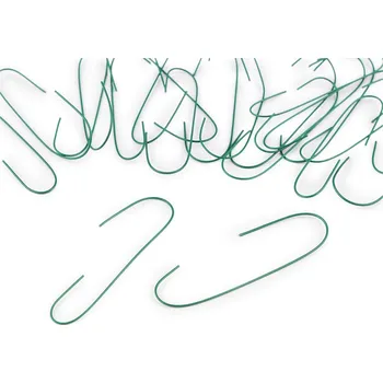 Vánoční ozdoba Floristické háčky na vánoční ozdoby a tvoření 100 ks - zelená - VÝPRODEJ