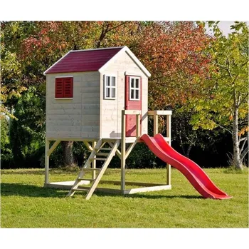 Dětský domeček GEOMAT Dřevěný domeček na chůdách – Wendi Toys Tiger