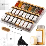 Deco Haus Sada kořenek 120 ml bambus 24 ks + organizér do zásuvky