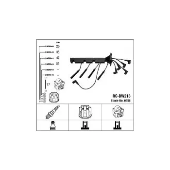 Zapalovací kabel Sada kabelů pro zapalování NGK RC-BW213 - BMW