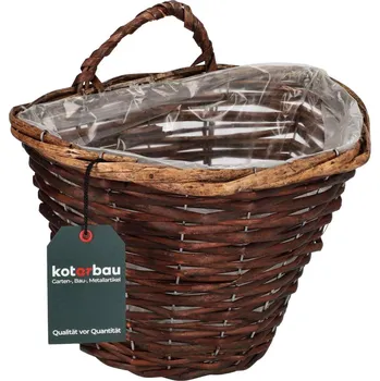 Květináč Květináč koš proutí stěna visí květinový záhon wenge kotarbau - wenge