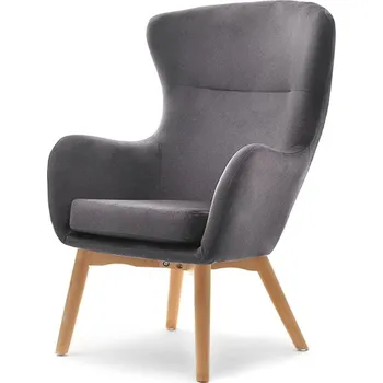 Křeslo Mebel Partner Léto (grafit + černá)