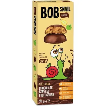 Šnek BOB v mléčné čokoládě jablko-hruška 30 g