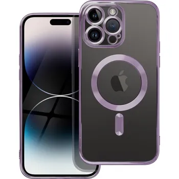 Náhradní kryt pro mobilní telefon Kryt Electro Mag Cover Case Kompatibilní s Magsafe iPhone 14 Pro Max deep Purple