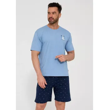 Pánské pyžamo Pyžamo Cornette 326/209 Pacific kr/r S-2XL grafit XXL