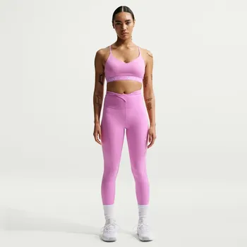 Podprsenka Dámská sportovní podprsenka s výztuží Nike W NK DF INDY LGT SPT BRA W růžová FD1062-503 - XS | UK 13 | US 14