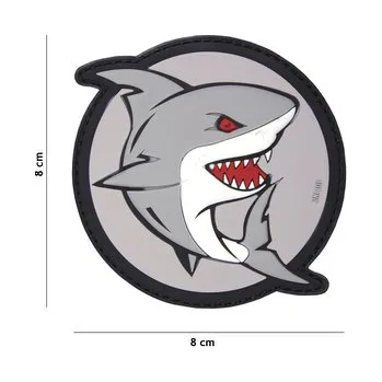 Nášivka Gumová nášivka 101 Inc Attacking Shark - barevná