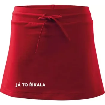 Dámská sukně Já to říkala - tiskací - Sportovní sukně - two in one - M ( Červená )