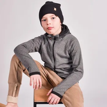 Pánská mikina limitka - šedá tecnostretchová mikina s kapucí