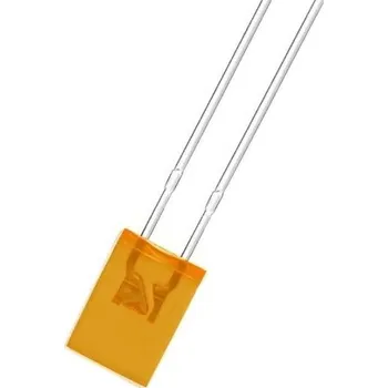 Polovodič LED 2x5x7mm oranžová difuzní