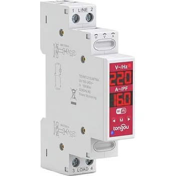 Stykač Tuya wifi spínač Tongou TOVMT-216JWTMA 2P s elektroměrem
