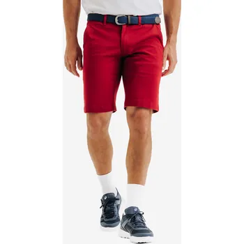 INESIS Pánské golfové kraťasy MW500 4XL ČERVENÁ