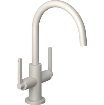 Vodovodní baterie Kludi Nova Fonte - Umyvadlová baterie s výpustí, matná světle šedá 20118O215