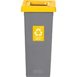 Igotrend 719001 koš na tříděný odpad 53 l šedý/žlutý
