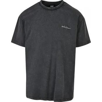 Pánské tričko Oversized Small Embroidery Tee - black XL