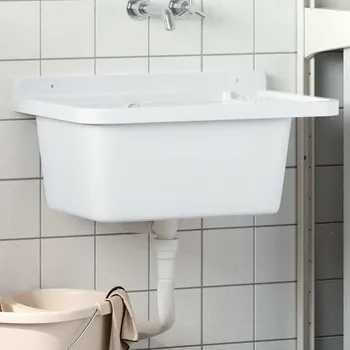 Chemické WC vidaXL Umyvadlo pro montáž na stěnu 60x40x28 cm pryskyřice [4002798] Barva: Bílá