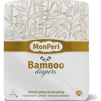 Plenkové kalhoty MonPeri Bamboo EKO L (vel. 4) 8–13 kg 19 ks