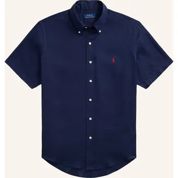 Pánská košile Polo Ralph Lauren Pánská Lněná Košile S Krátkým Rukávem...