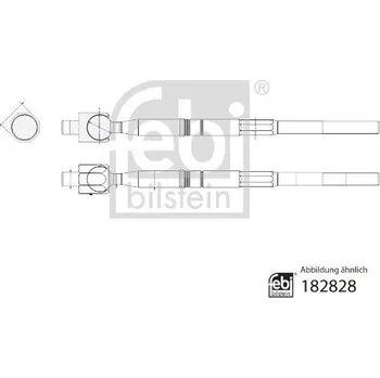 Táhlo řízení Axiální kloub, příčné táhlo řízení FEBI BILSTEIN 182828